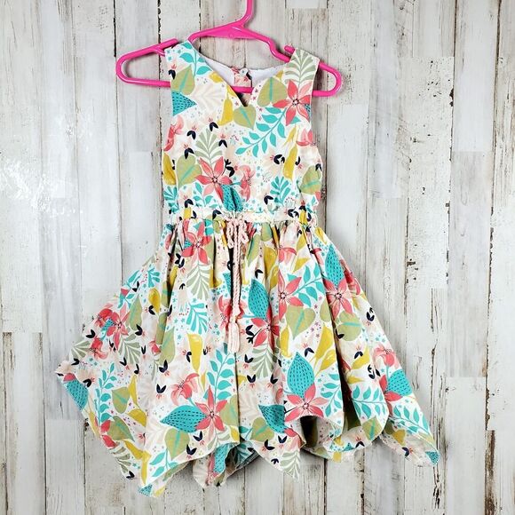 Tommy Bahama Tropical Floral Summer Dress 2T - Picture 1 of 11